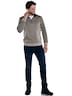 engbers Herren Sweatshirt mit Troyerkragen , Braunbeige