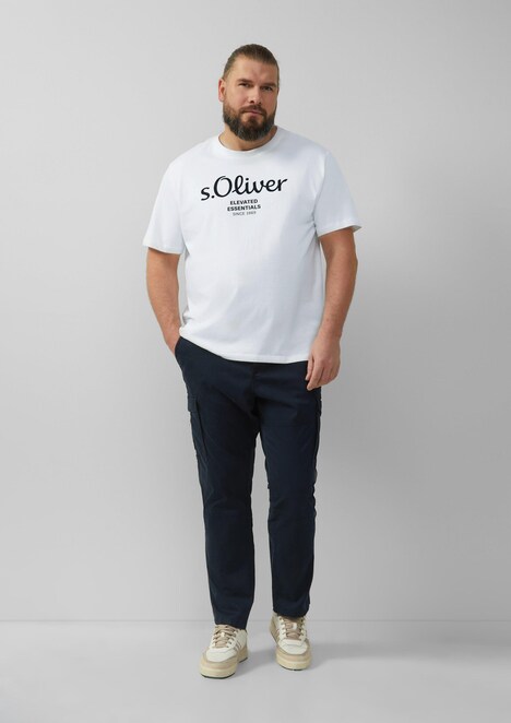 Baumwoll-T-Shirt mit Logo-Print