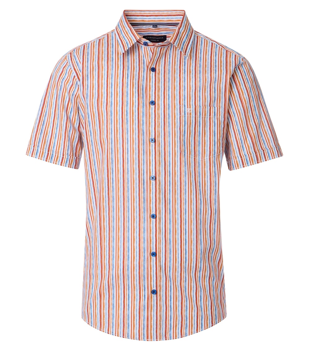 CASAMODA Freizeithemd Kurzarm kariert Casual Fit