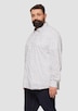 Slim Fit: Gemustertes Popeline-Hemd mit Kentkragen
