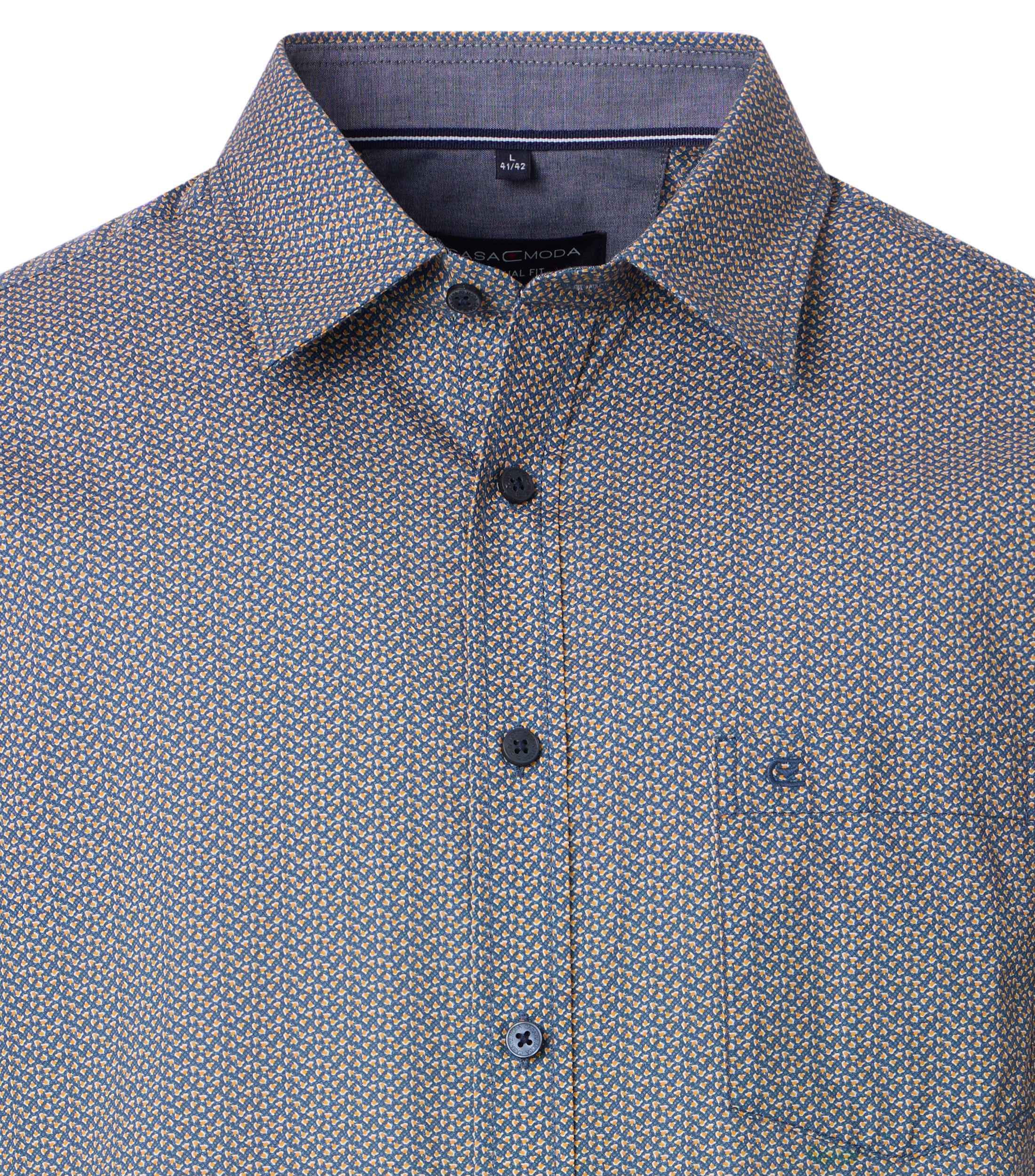 Freizeithemd Kurzarm Print Casual Fit