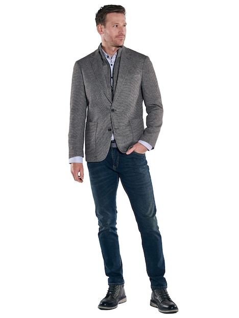 Herren Sakko dezent gemustert , Grau