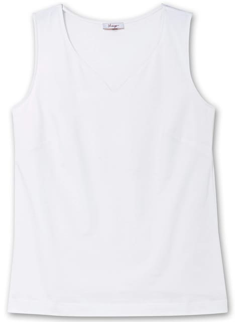 Tanktop Ärmellos Uni Ohne Kragen