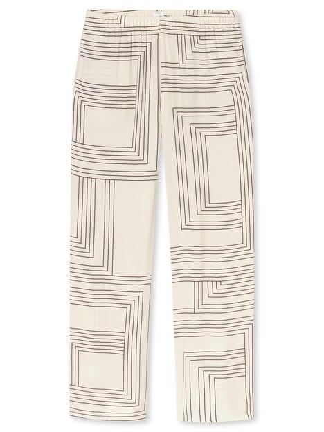 Schiesser Damen Schlafanzug Selected Premium Warming seasalt