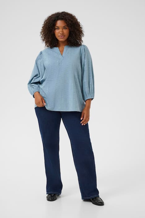 Langarm-Bluse Regular fit
