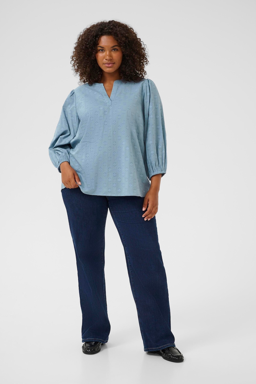 Langarm-Bluse Regular fit