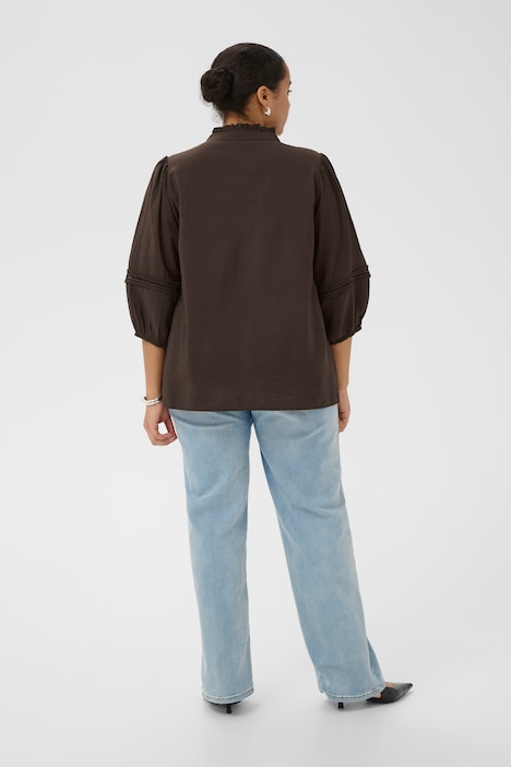 Langarm-Bluse Regular fit