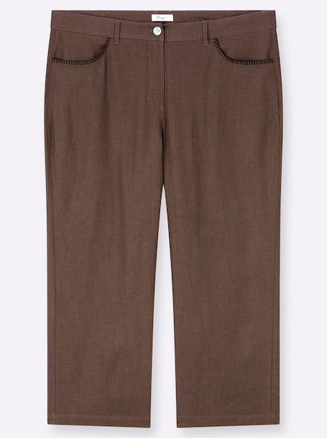 Leinen-Mix-Hose normal