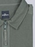 Herren Poloshirt mit Reißverschluss , Dunkelgruen