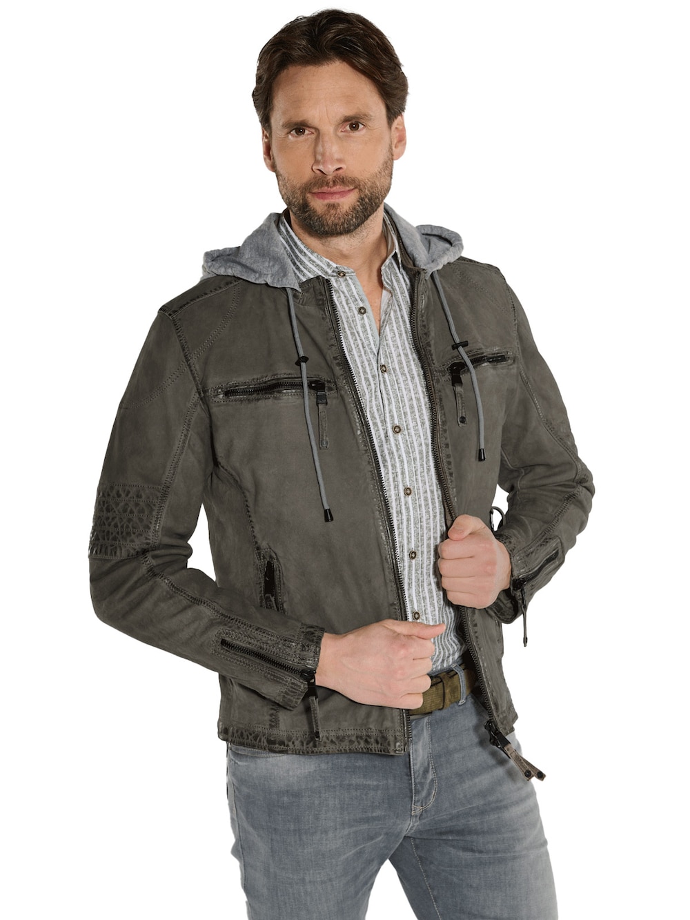 Lederjacke regular