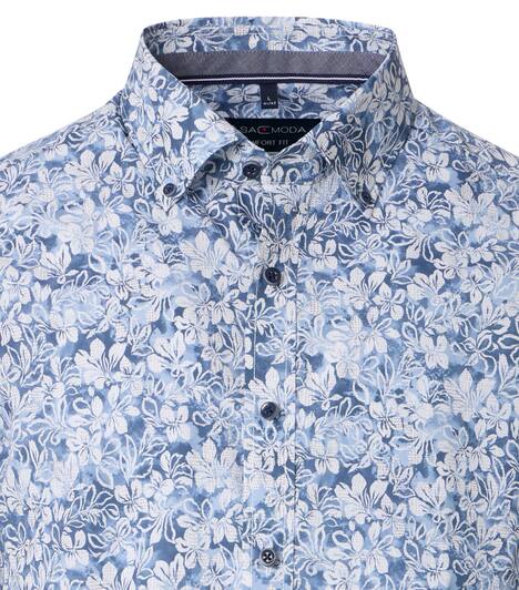 Freizeithemd Kurzarm Print Comfort Fit