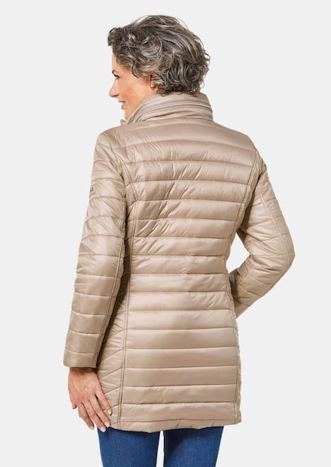 GOLDNER Gewatteerd jack Flatteus, licht, lang gewatteerd jack