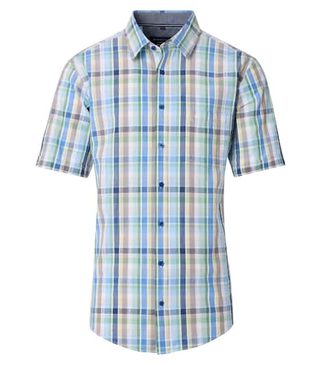 Freizeithemd Kurzarm kariert Comfort Fit