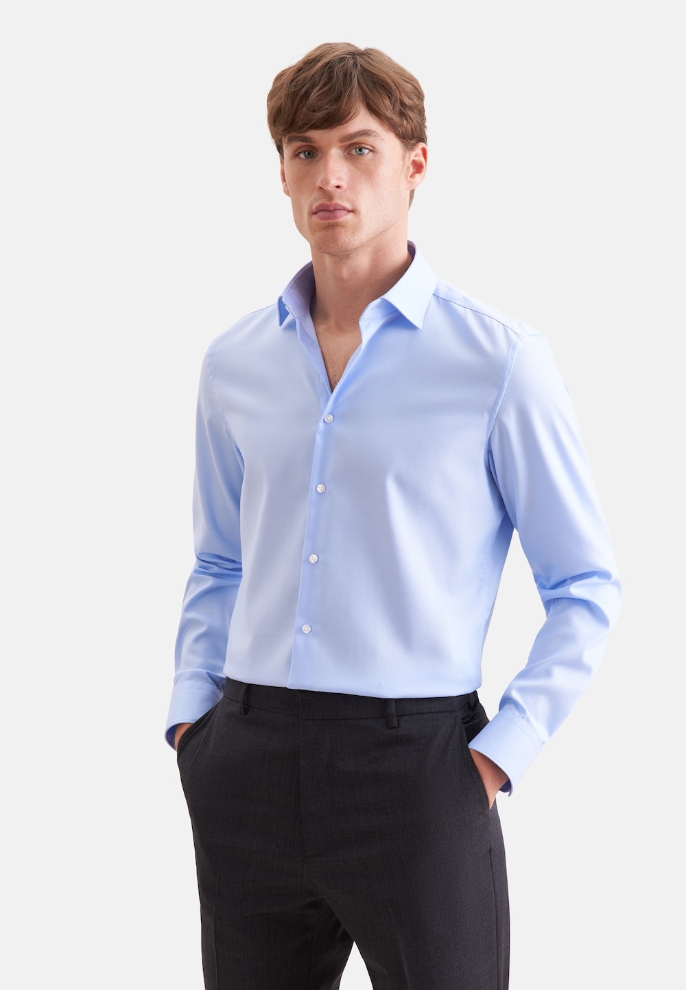 Herren Business Hemd - Uni