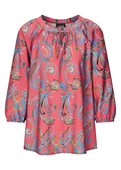 Viskosebluse mit Paisley-Muster