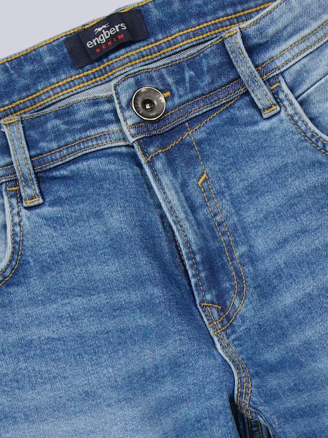 engbers Herren Jeans 5-Pocket Superstretch , Brilliantblau