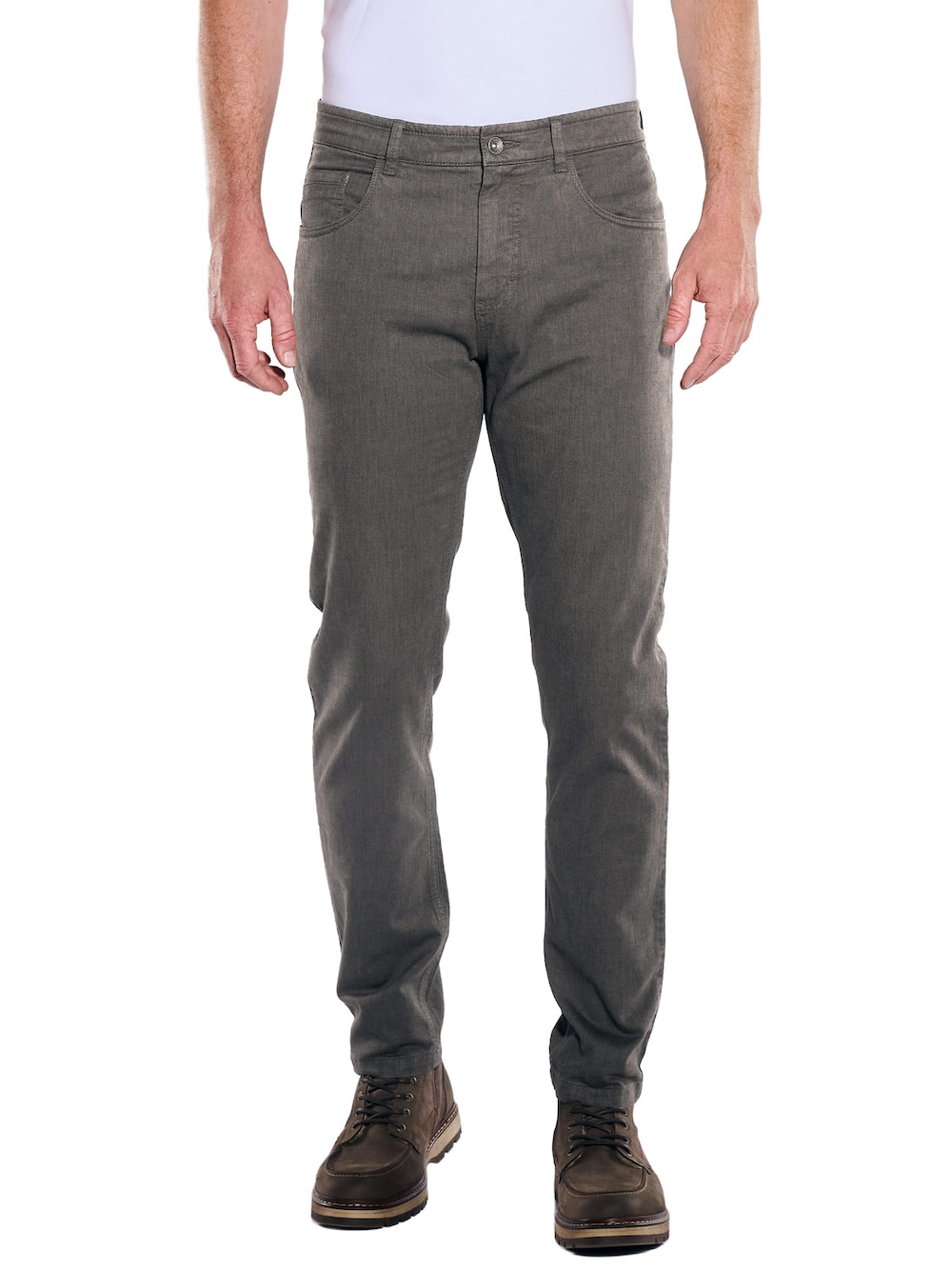 Herren Hose straight , Lehm