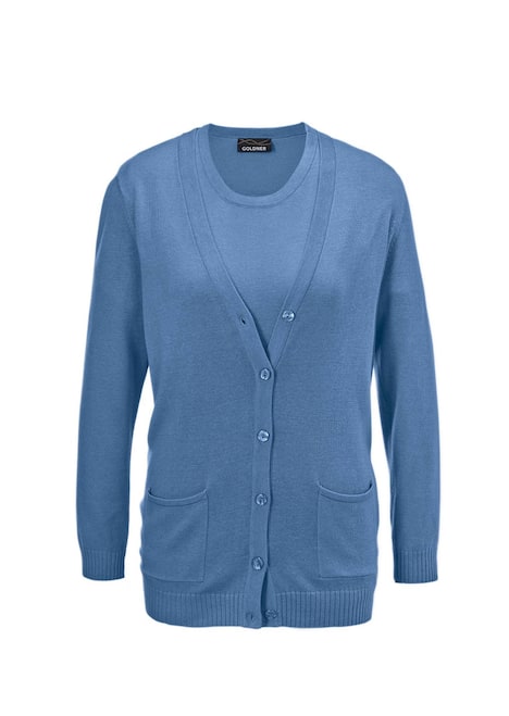 Klassisches Stricktwinset