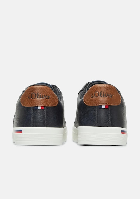 Sneaker in Leder-Optik