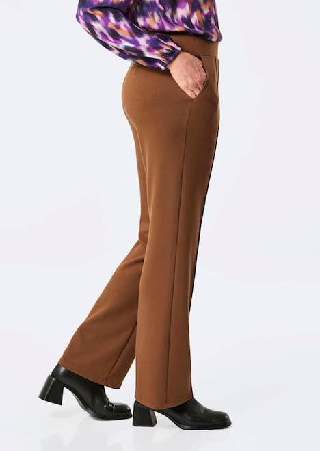 Weite Stoffhose VERA mit Biesen