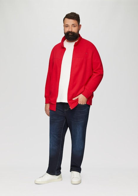 Sweatjacke mit Stehkragen