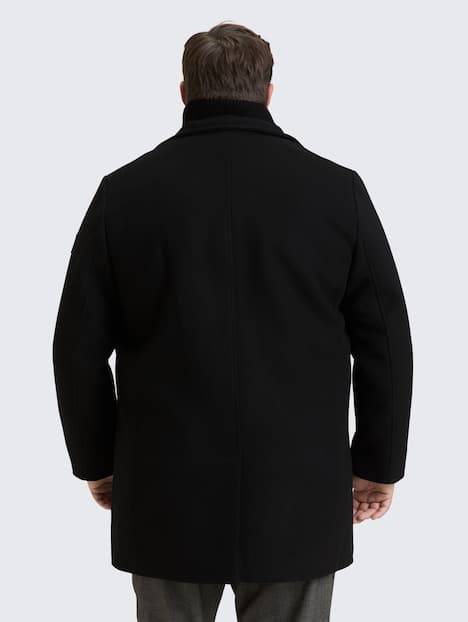 2-in-1 Wollmantel mit abnehmbarer Innenjacke