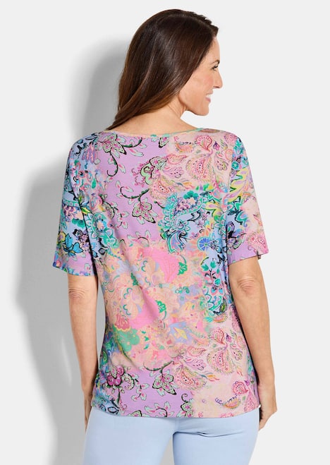 Viskoseshirt mit Paisley-Muster