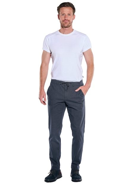 Herren Chino straight , Saphirblau