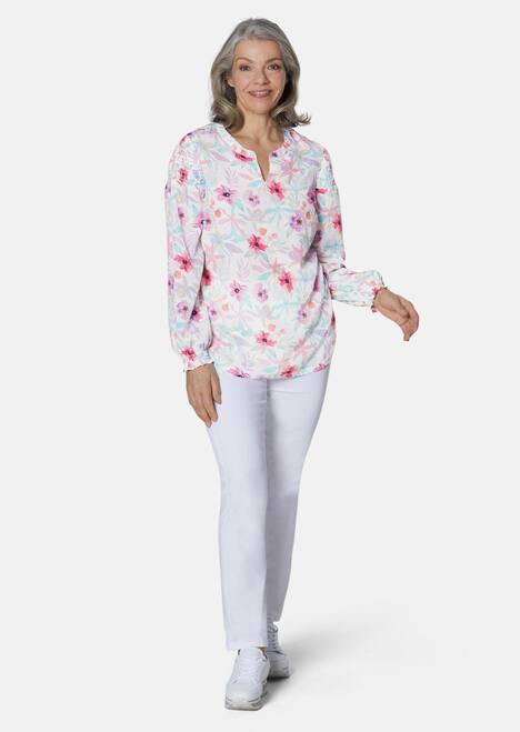 Druckbluse aus Polyester