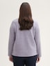 Soft-Touch Sweatshirt mit Knopfdetails