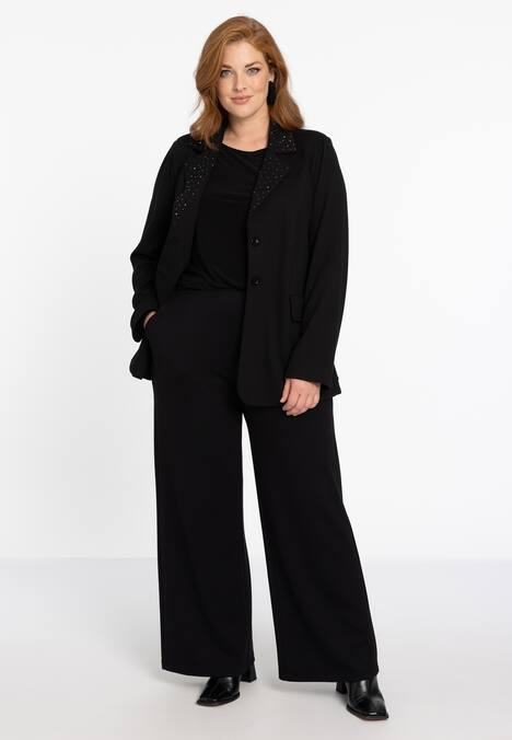 Blazer met strass knopen