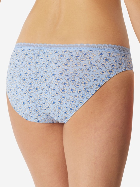 Schiesser Damen Rioslip Modern 3-Pack hellblau,blau,schwarz