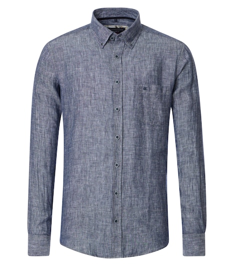 Leinenhemd uni Casual Fit