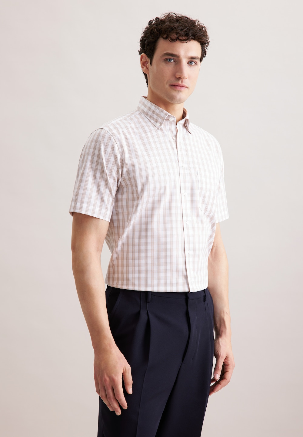 Herren Business Hemd - Karo