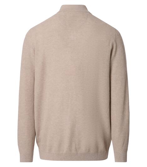 Polo-Shirt Langarm uni