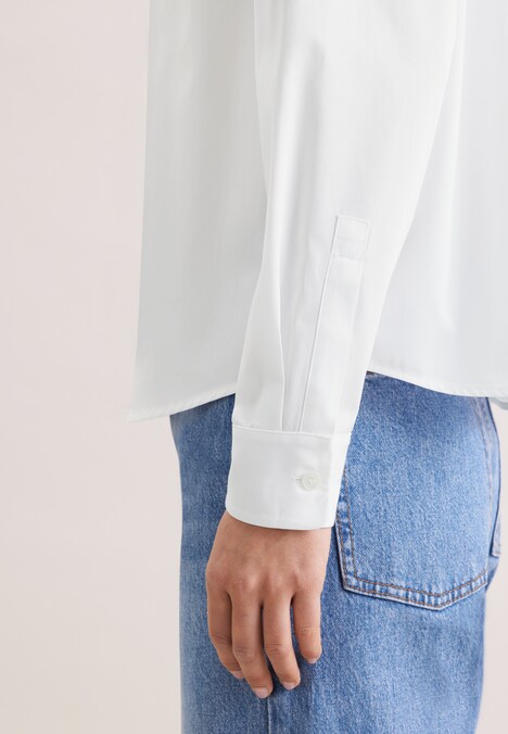 Damen Ausgestellte Bluse - Uni