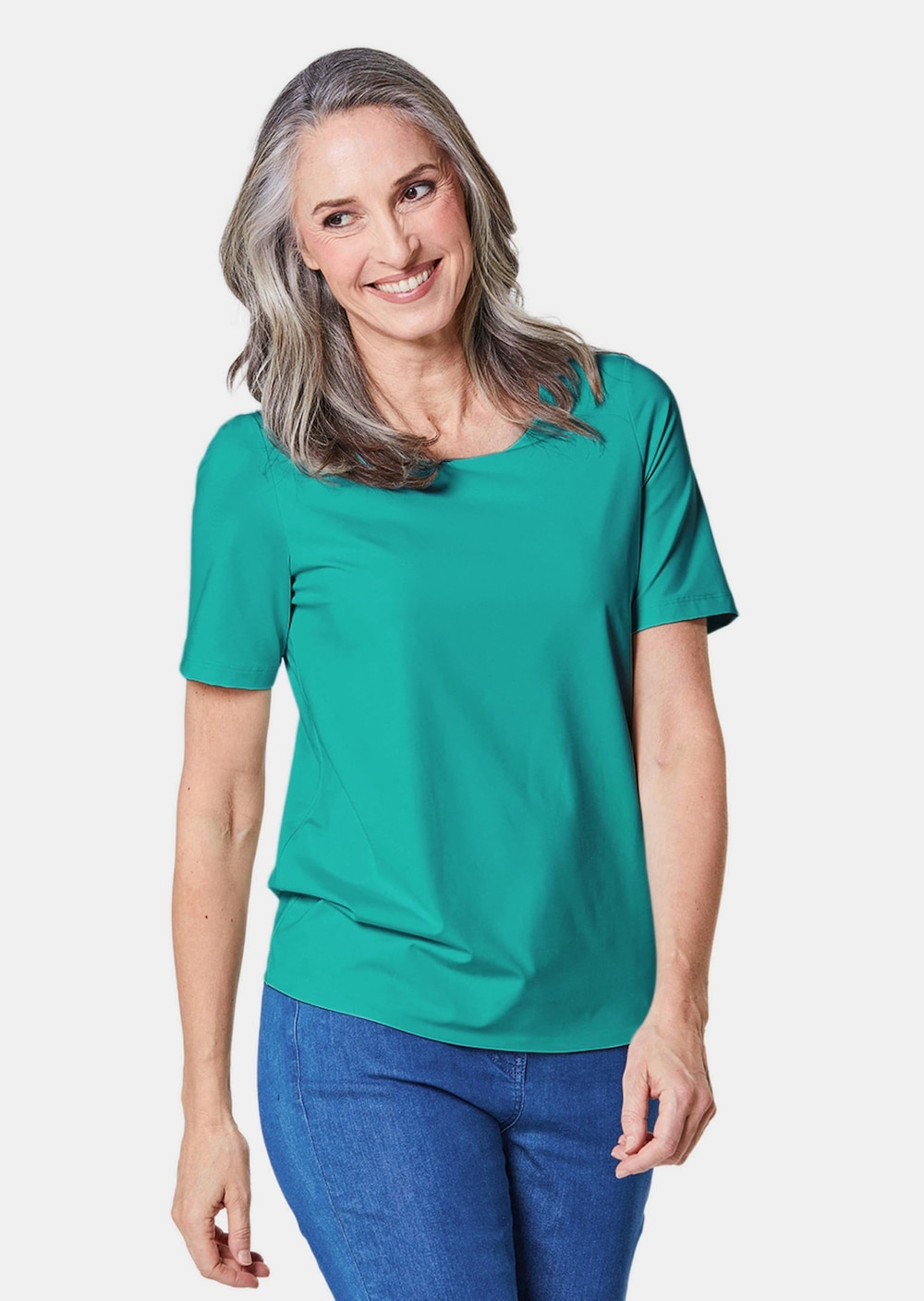Verzorgd shirt van vormvast materiaal