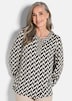 GOLDNER Blouse met print Gedessineerde blouse van viscose-satijn