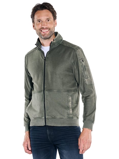 Sweatjacke strukturiert