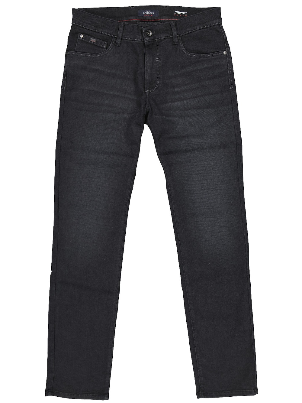 Herren Jeans 5-Pocket Superstretch , Schwarz