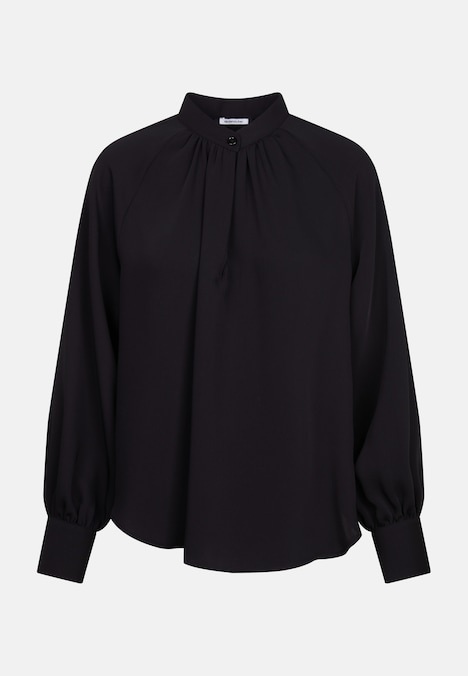 Damen Stehkragenbluse - Uni