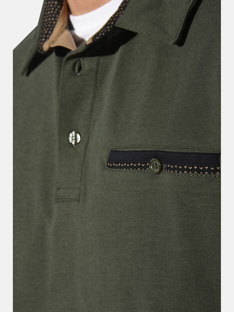 Langarm-Poloshirt DOROCASTI