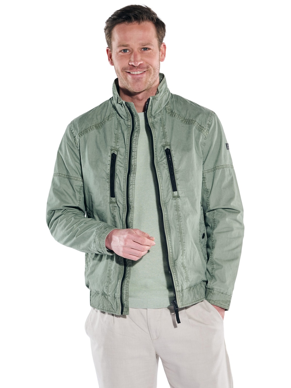 Herren Baumwoll-Jacke , Hellblau