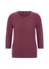 Halbarm Baumwollpullover mit Struktur