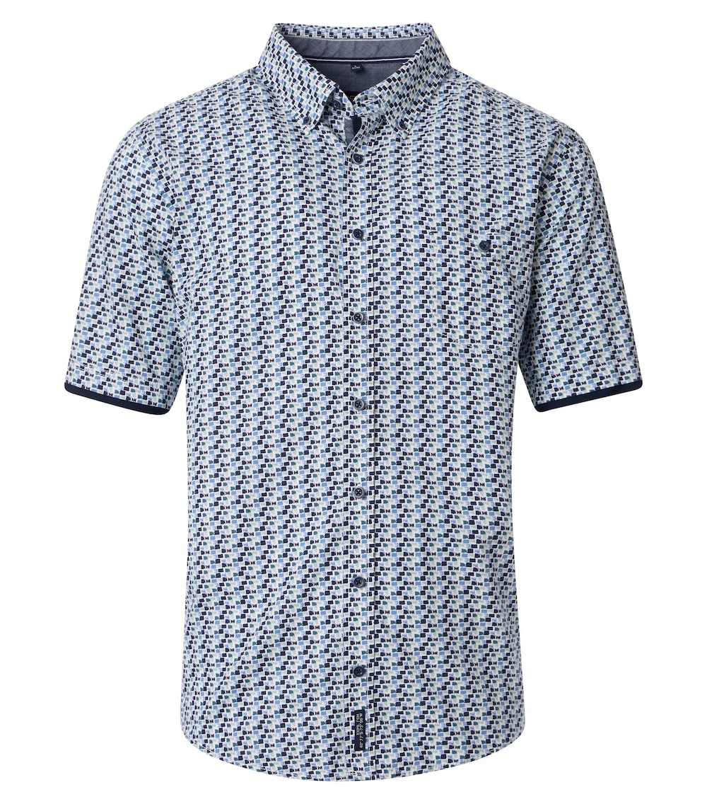 Freizeithemd Kurzarm Print Casual Fit