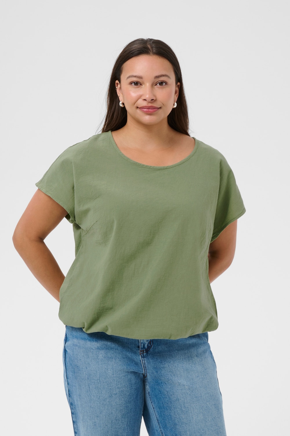 Kurzarm-Bluse Loose fit