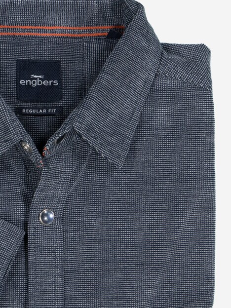 Herren Hemd uni , Saphirblau