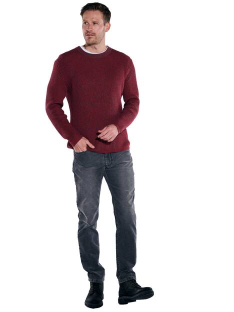 engbers Herren Pullover regular , Tomatenrot