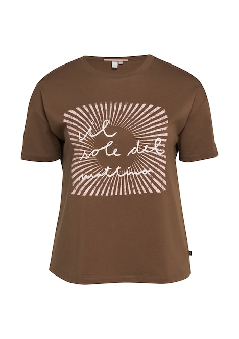 Baumwollshirt mit Frontprint