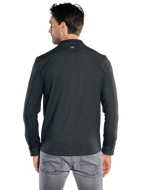 Herren Overshirt mit Brusttaschen , Anthrazit